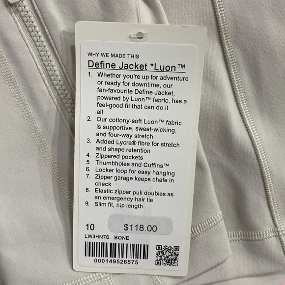 Lululemon Define Jacket Luon BONE - Picture 4 of 7